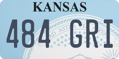 KS license plate 484GRI