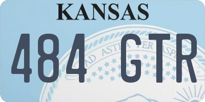 KS license plate 484GTR
