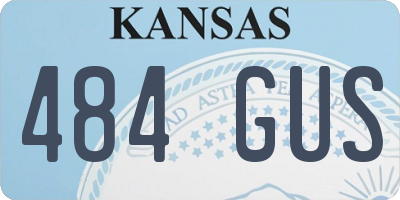 KS license plate 484GUS