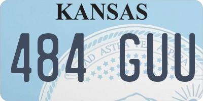 KS license plate 484GUU