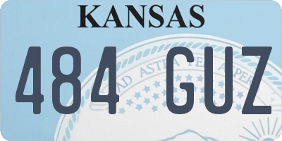 KS license plate 484GUZ