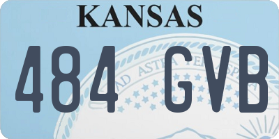 KS license plate 484GVB