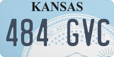 KS license plate 484GVC