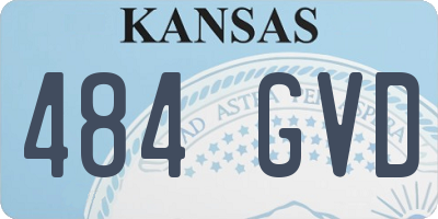 KS license plate 484GVD