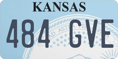 KS license plate 484GVE
