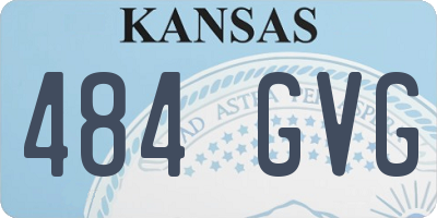 KS license plate 484GVG