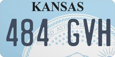 KS license plate 484GVH