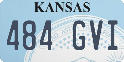 KS license plate 484GVI