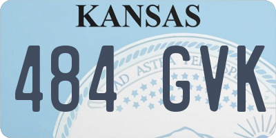 KS license plate 484GVK