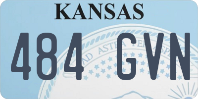 KS license plate 484GVN