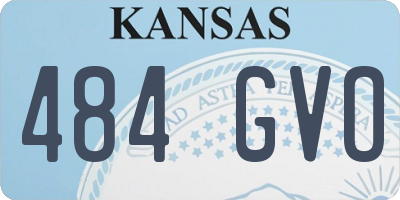 KS license plate 484GVO
