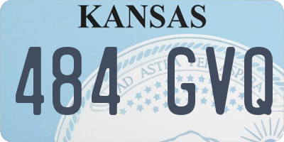 KS license plate 484GVQ