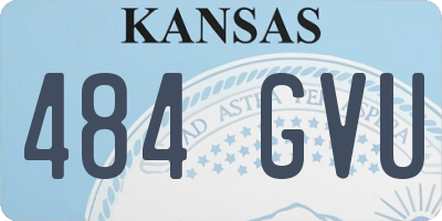 KS license plate 484GVU