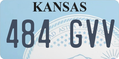 KS license plate 484GVV