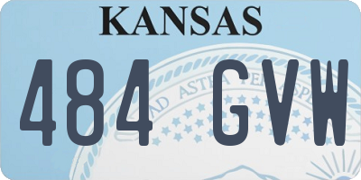 KS license plate 484GVW