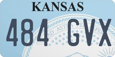KS license plate 484GVX
