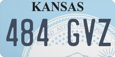KS license plate 484GVZ