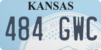 KS license plate 484GWC