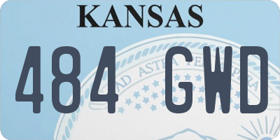 KS license plate 484GWD