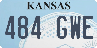 KS license plate 484GWE