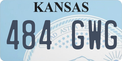 KS license plate 484GWG