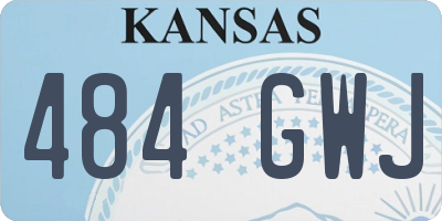 KS license plate 484GWJ