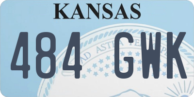 KS license plate 484GWK