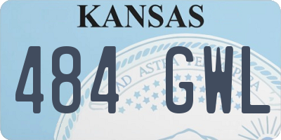 KS license plate 484GWL