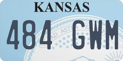 KS license plate 484GWM