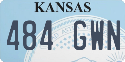 KS license plate 484GWN
