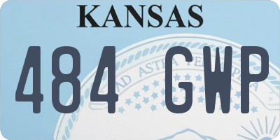 KS license plate 484GWP