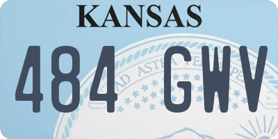 KS license plate 484GWV