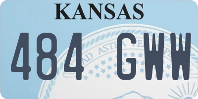 KS license plate 484GWW