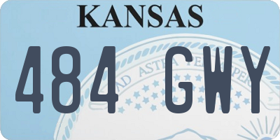 KS license plate 484GWY