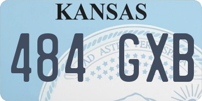 KS license plate 484GXB