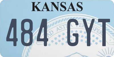 KS license plate 484GYT