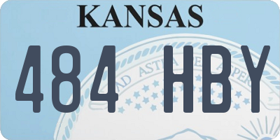 KS license plate 484HBY