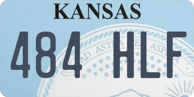 KS license plate 484HLF