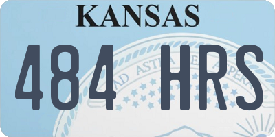 KS license plate 484HRS