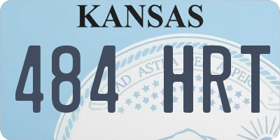 KS license plate 484HRT