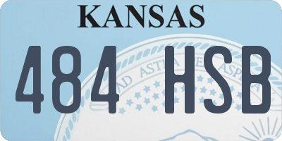 KS license plate 484HSB