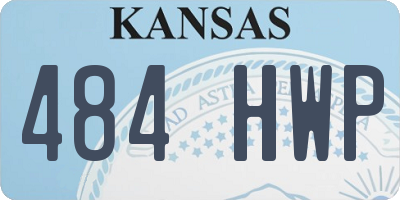 KS license plate 484HWP