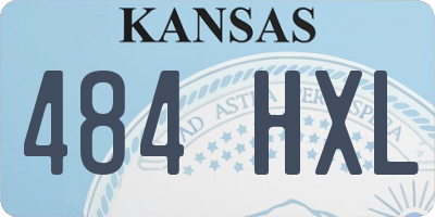 KS license plate 484HXL