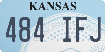 KS license plate 484IFJ