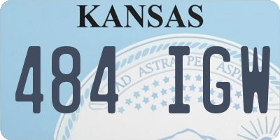 KS license plate 484IGW