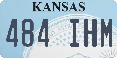 KS license plate 484IHM