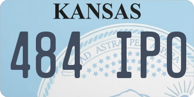 KS license plate 484IPO