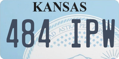 KS license plate 484IPW