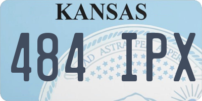 KS license plate 484IPX
