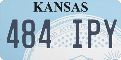 KS license plate 484IPY